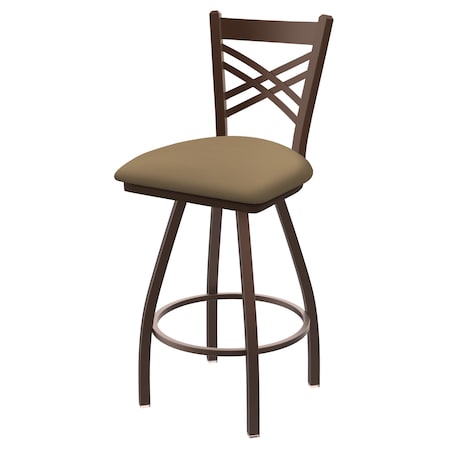 36 Swivel Bar Stool,Bronze Finish,Canter Sand Seat